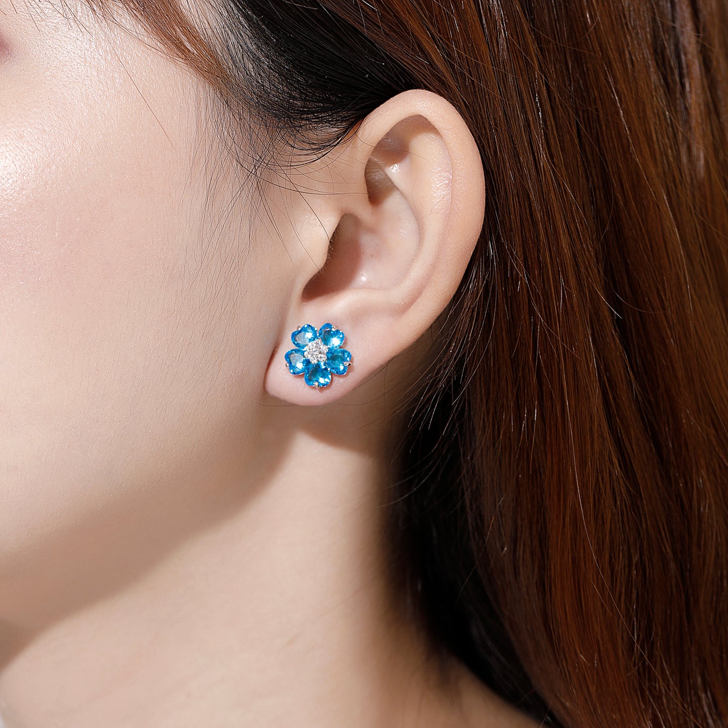 Kruckel You are Unique, always beautiful, full of joy, I love you with all my hearts earrings made with Zirconia