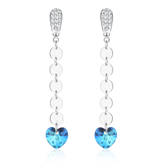 Kruckel You are Unique, always beautiful, full of joy, I love you with all my hearts earrings made with Austrian Crystal - 7131060