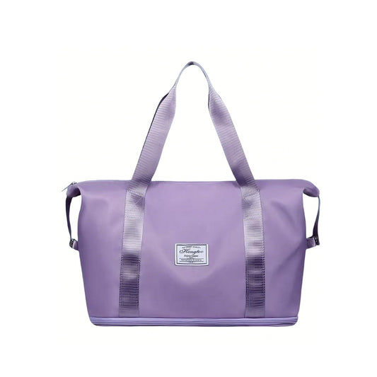 Kruckel Tote Bag for Women, Lightweight Tote Bag with Compartments Shoulder Bag Handbag for Travel, Work, Gym (Lavender)