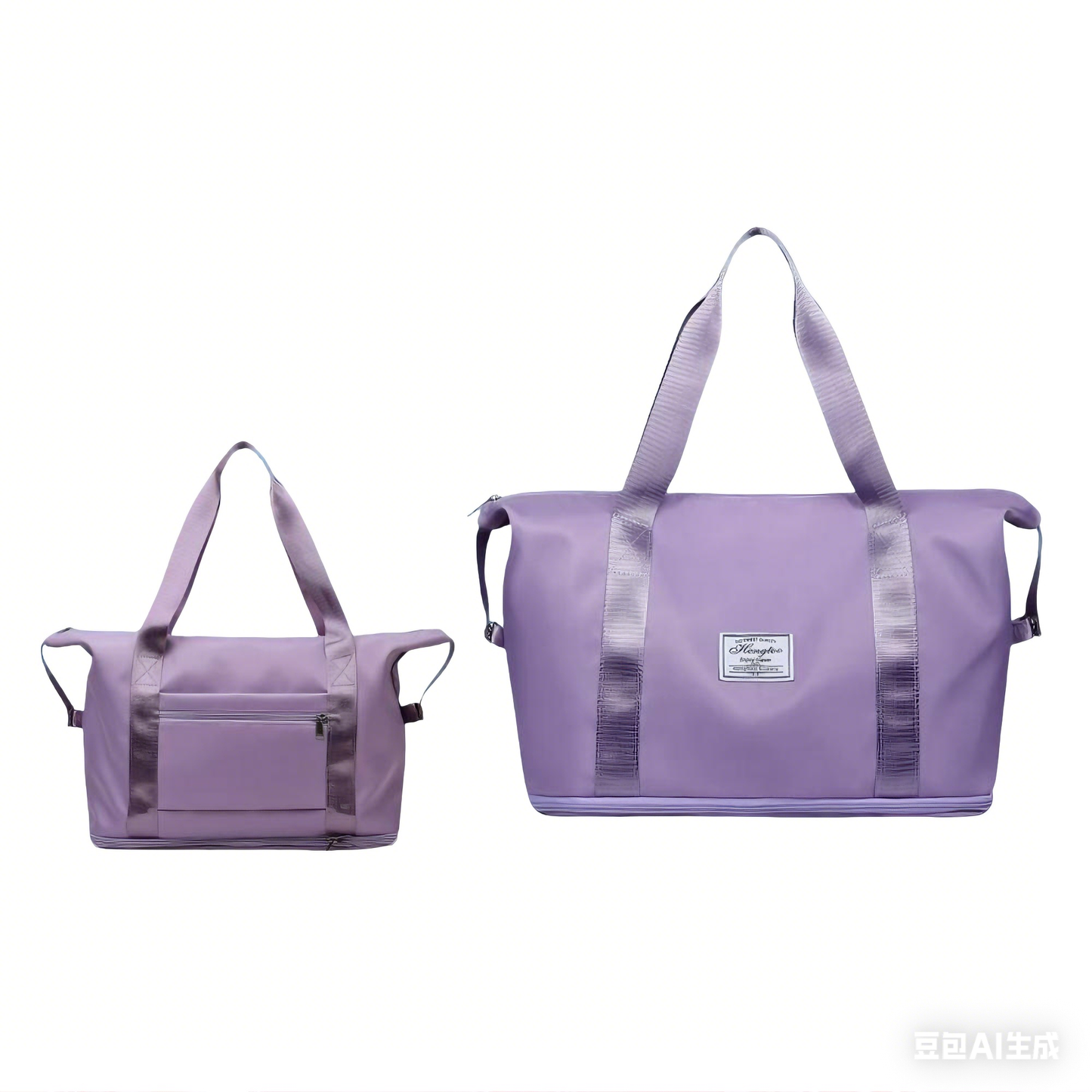 Kruckel Tote Bag for Women, Lightweight Tote Bag with Compartments Shoulder Bag Handbag for Travel, Work, Gym (Lavender)