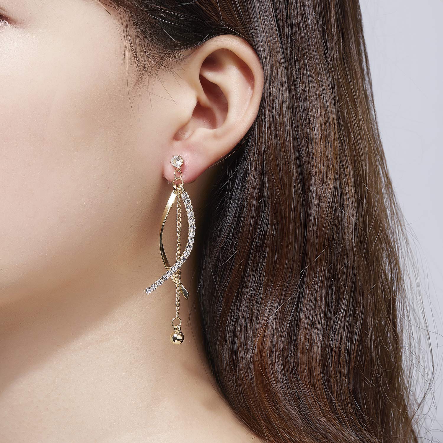 KRUCKEL Cross Pearls Drop Earrings | Sterling Silver with Cubic Zircon Tassel Dangle | Hypoallergenic Jewelry for Women | Valentine's, Anniversaries