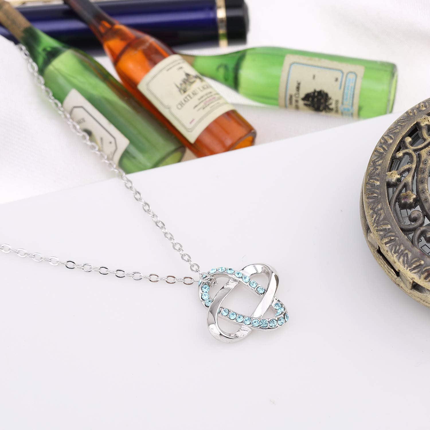 Kruckel; 5061080 Feel-So-Cool You are Always on My Mind White Gold Plated Necklace;