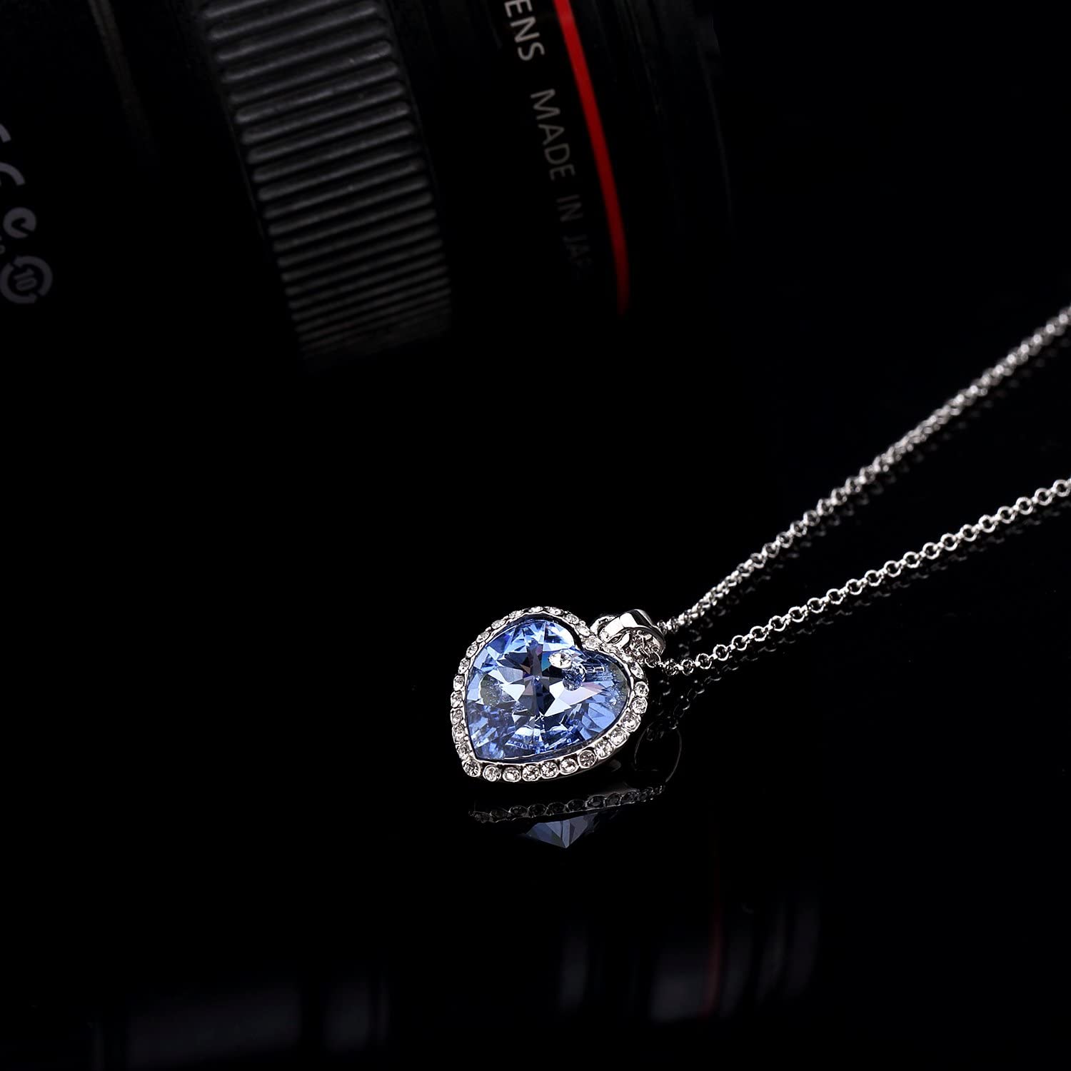 Kruckel; 5041020 Romantic heart Necklace with Swarovski® Element crystal;