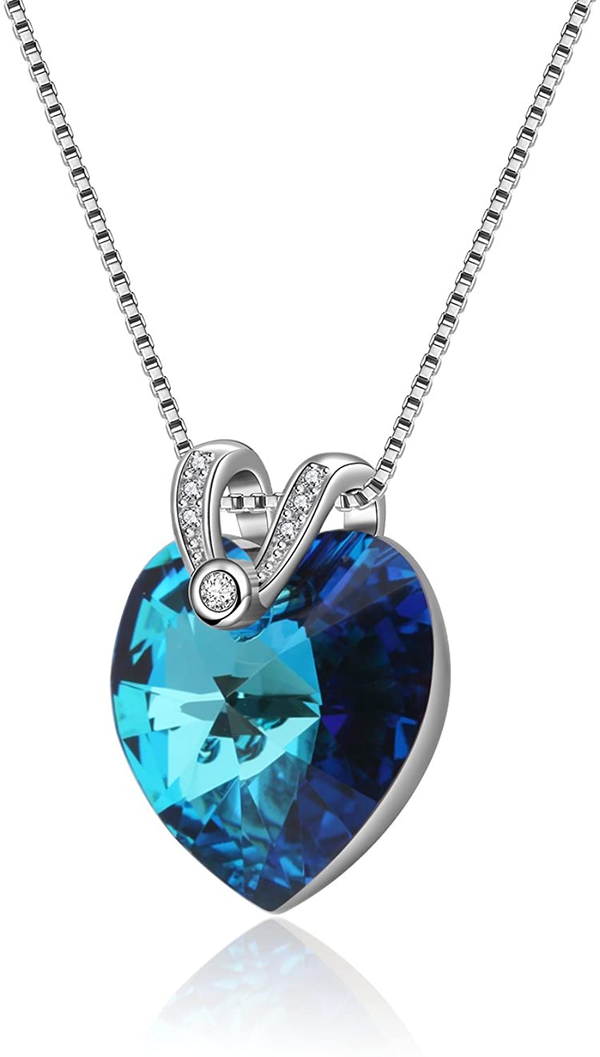 Kruckel; 5031050 V-shaped heart crystal Necklace with Swarovski® Element crystal;