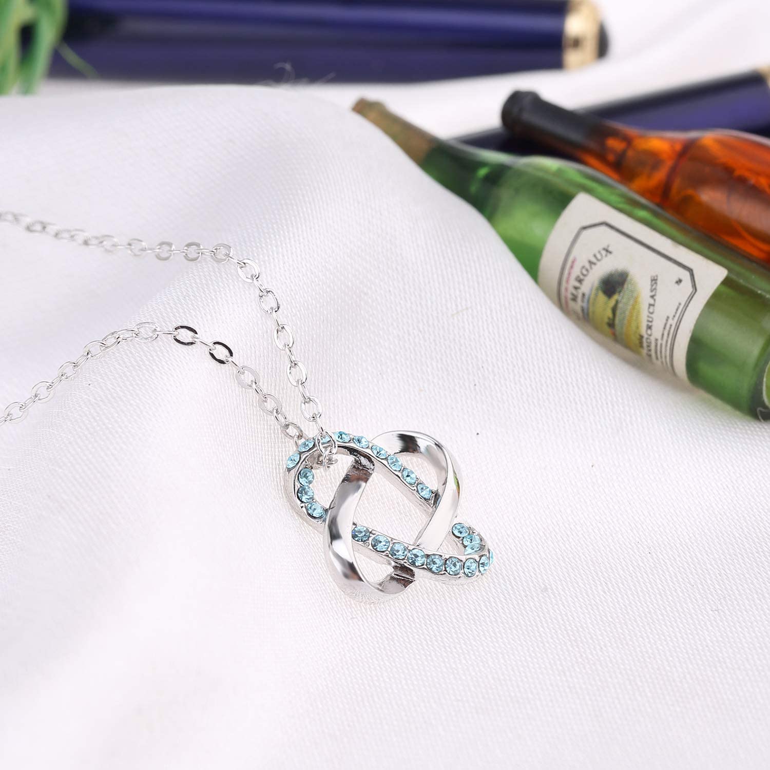 Kruckel; 5061080 Feel-So-Cool You are Always on My Mind White Gold Plated Necklace;