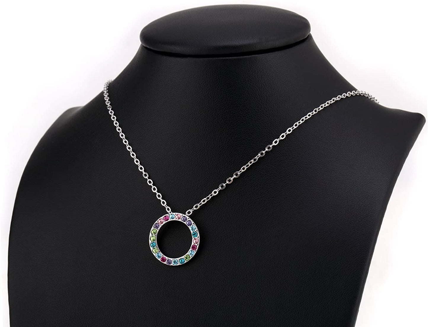 Kruckel; 5061060 Feel-So-Cool Flowers of Hawaii White Gold Plated Necklace made with Austrian Crystals;