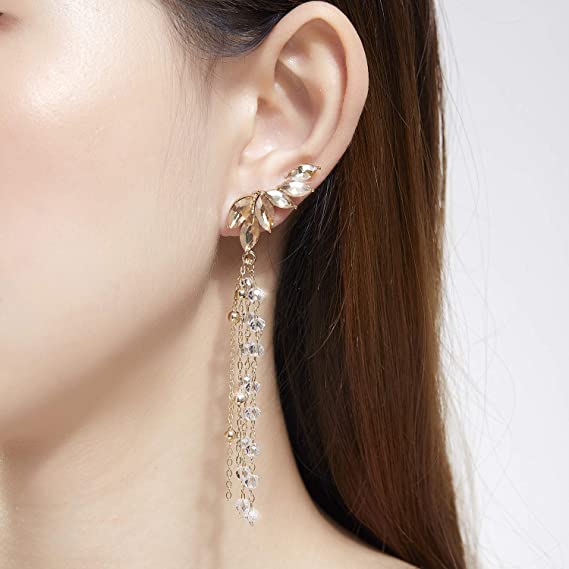 KRUCKEL Dangling Angel Wing Stud Earrings - 7169296