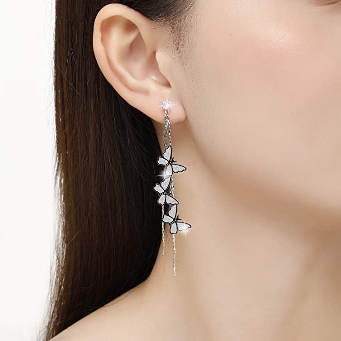 KRUCKEL Sparkling Butterfly Stud Earrings - 7029017