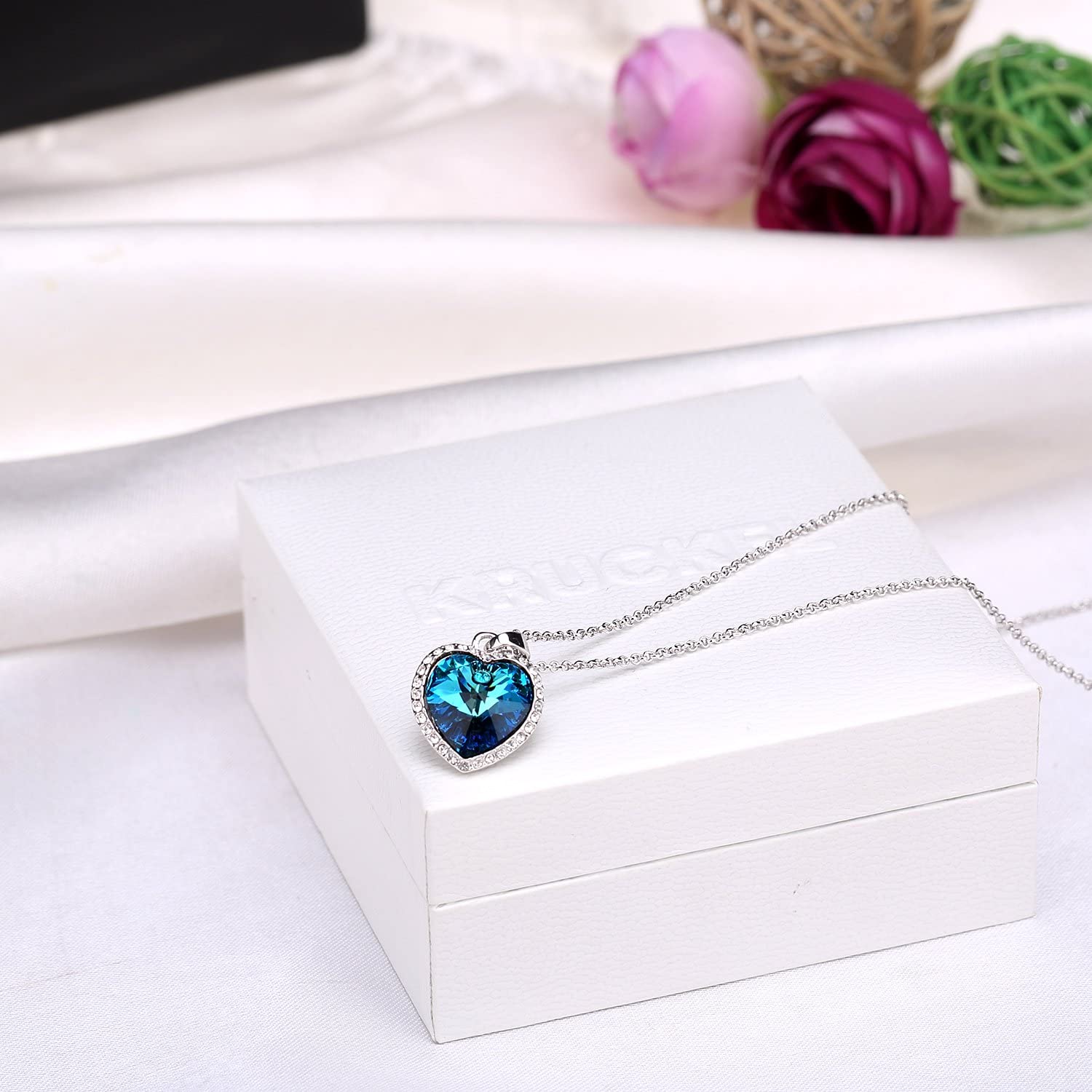 Kruckel; 5041010 Romantic heart Necklace with Swarovski® Element crystal;