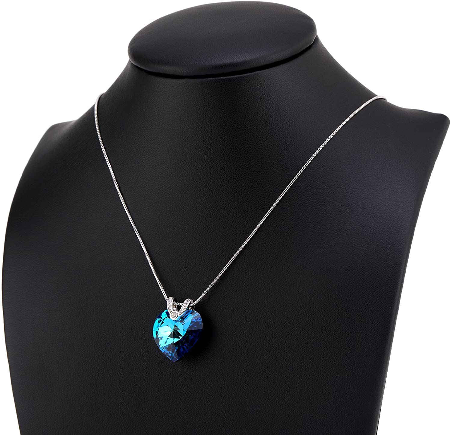Kruckel; 5031050 V-shaped heart crystal Necklace with Swarovski® Element crystal;