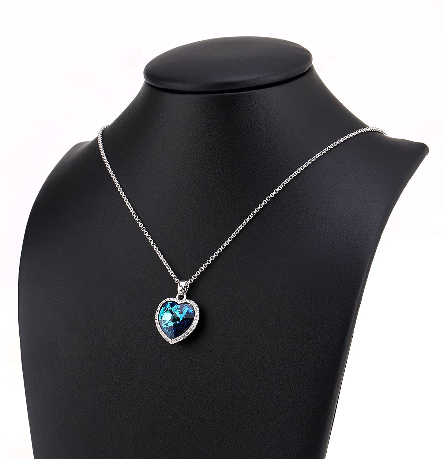 Kruckel; 5041010 Romantic heart Necklace with Swarovski® Element crystal;