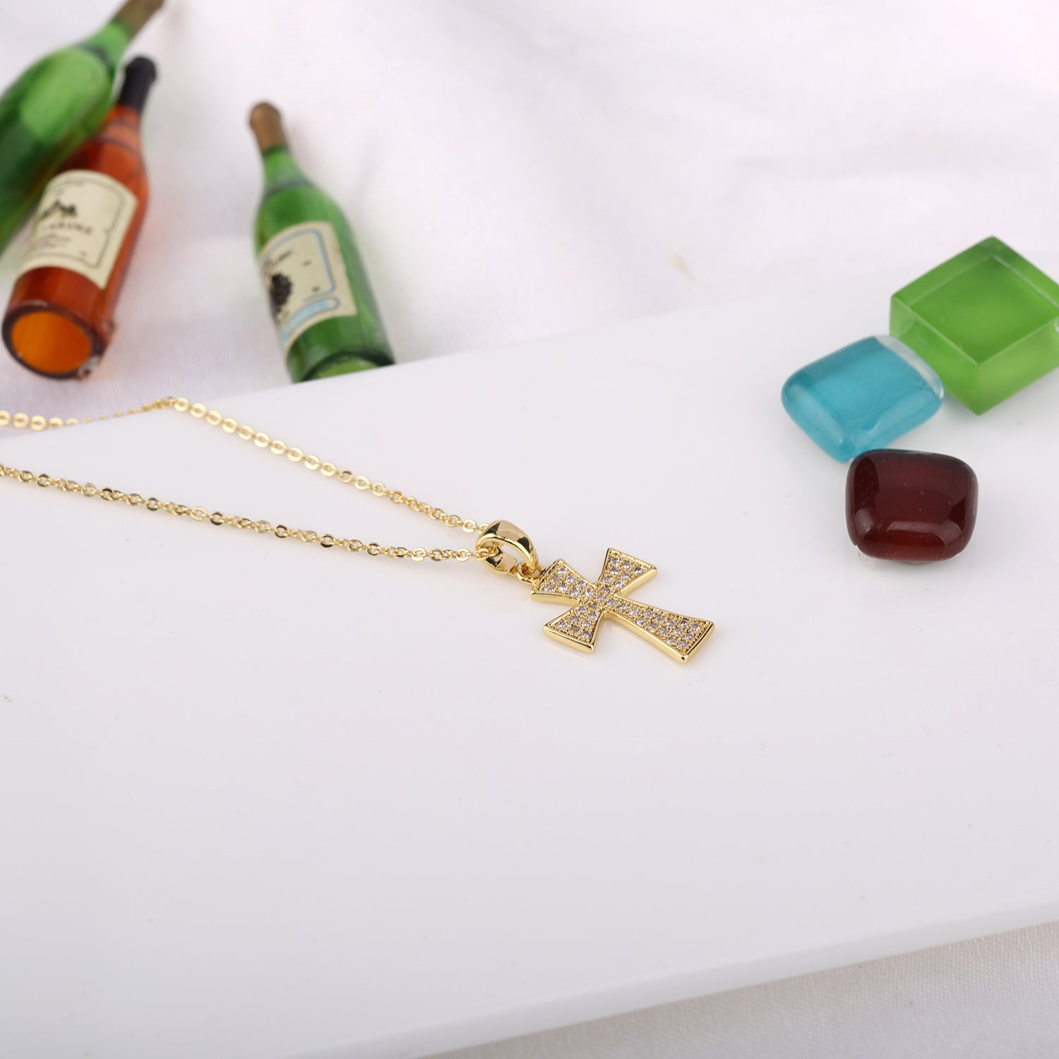 Wonderful Merciful Savior Swarovski Crystals Necklace