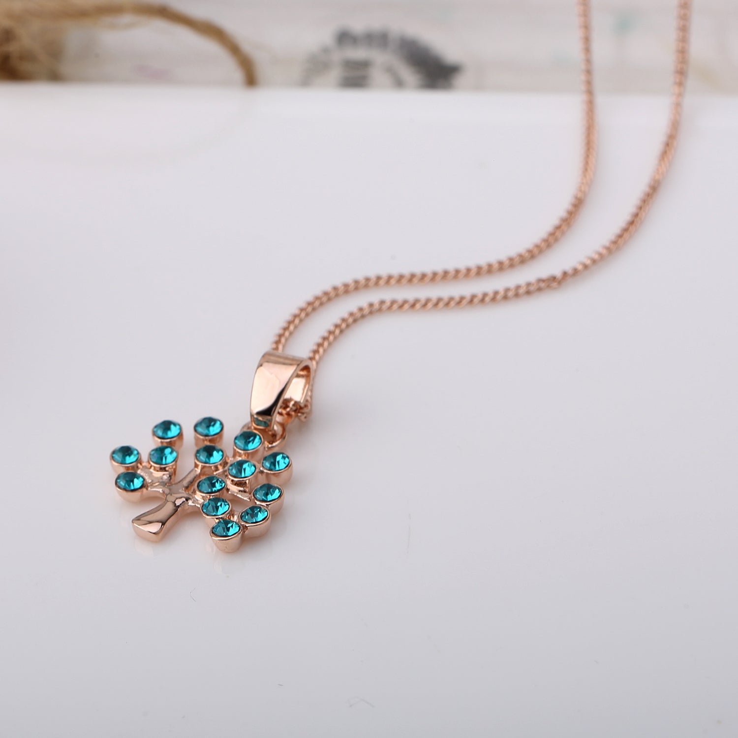 Tree of Life Swarovski Crystals Necklace