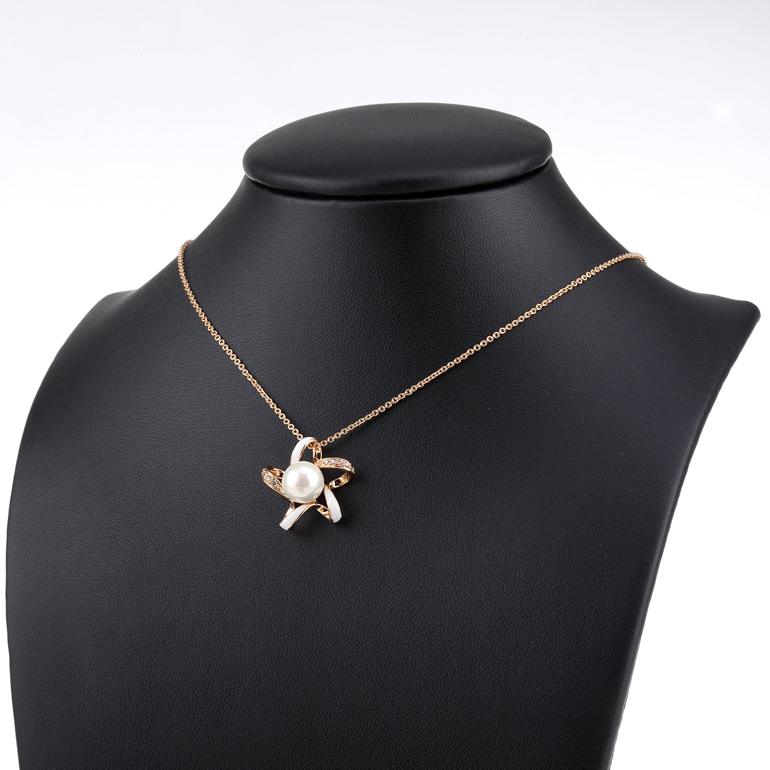 Celestial Sparkling Star and Sun Crystals Necklace