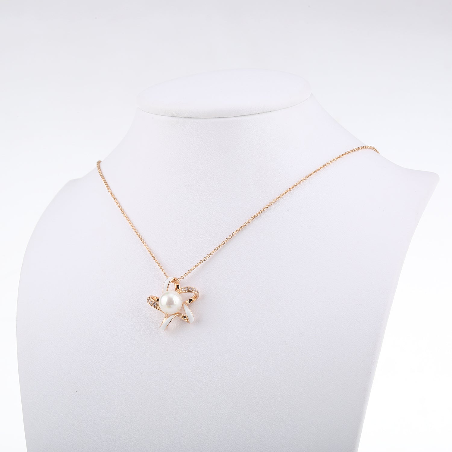 Celestial Sparkling Star and Sun Crystals Necklace