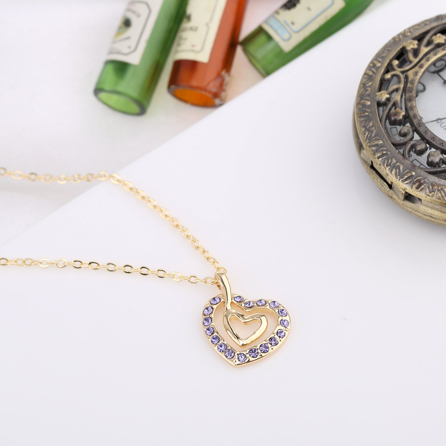 You are not alone Crystals Necklace