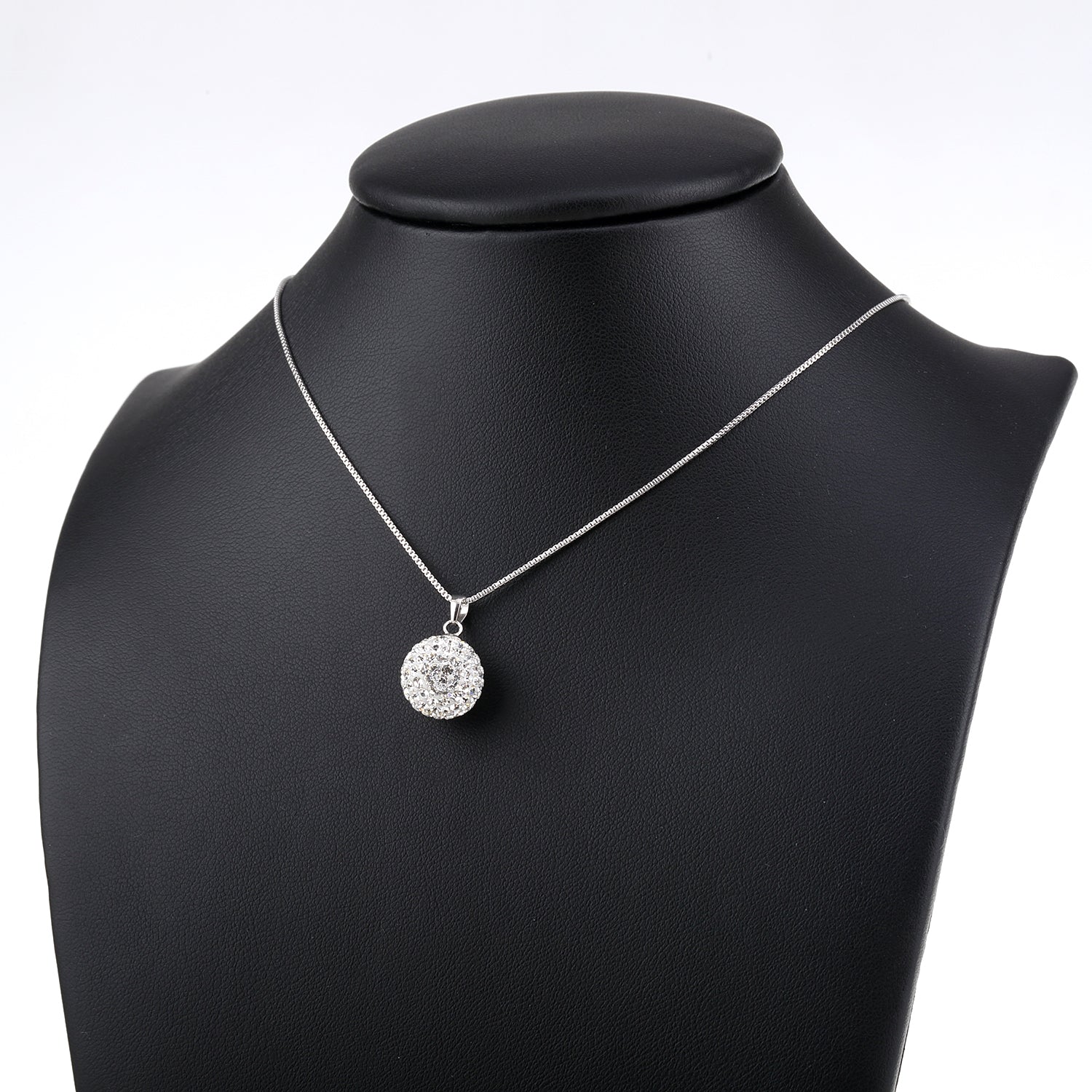 Pavé Crystals Ball Necklace