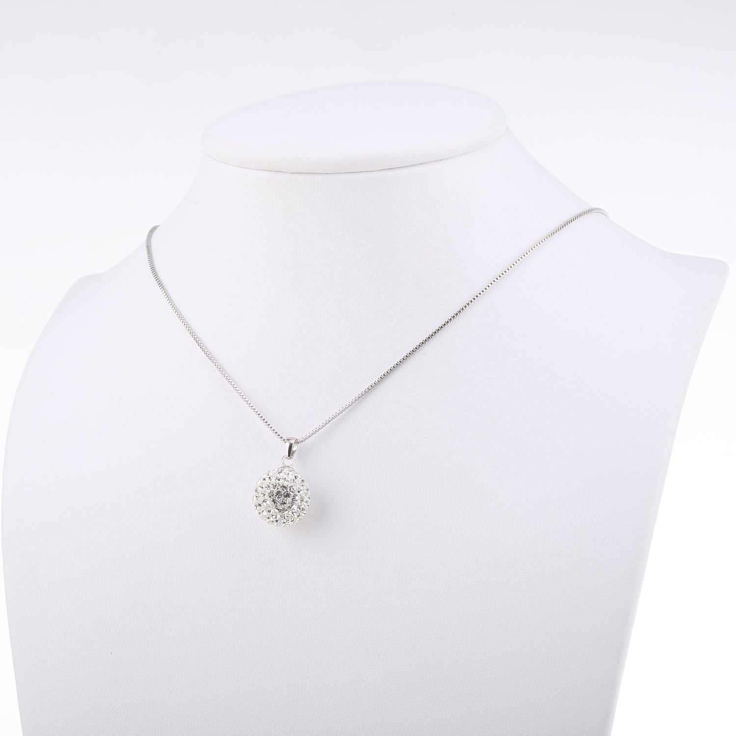 Pavé Crystals Ball Necklace