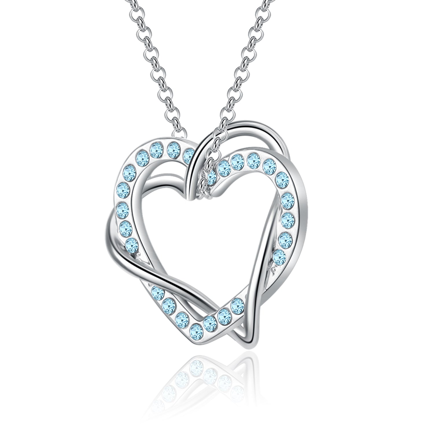 We are joint together Crystals Necklace