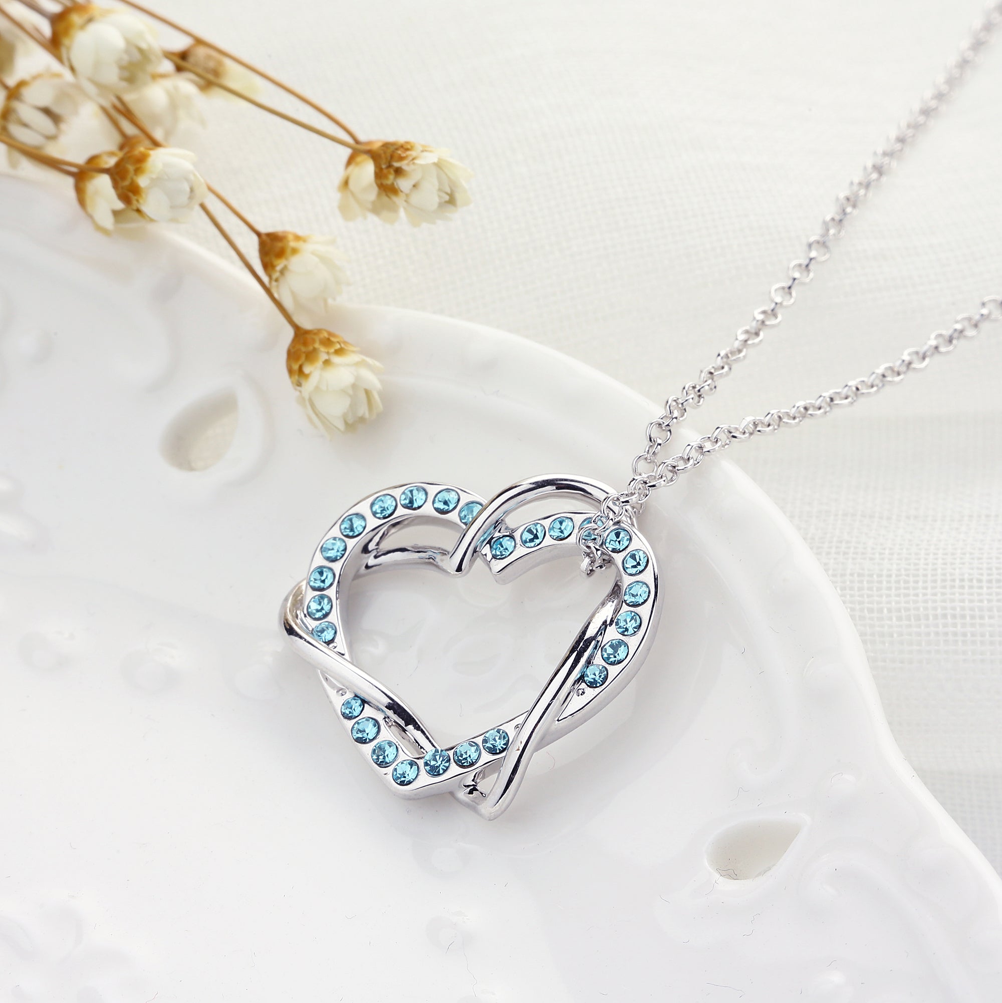 We are joint together Crystals Necklace