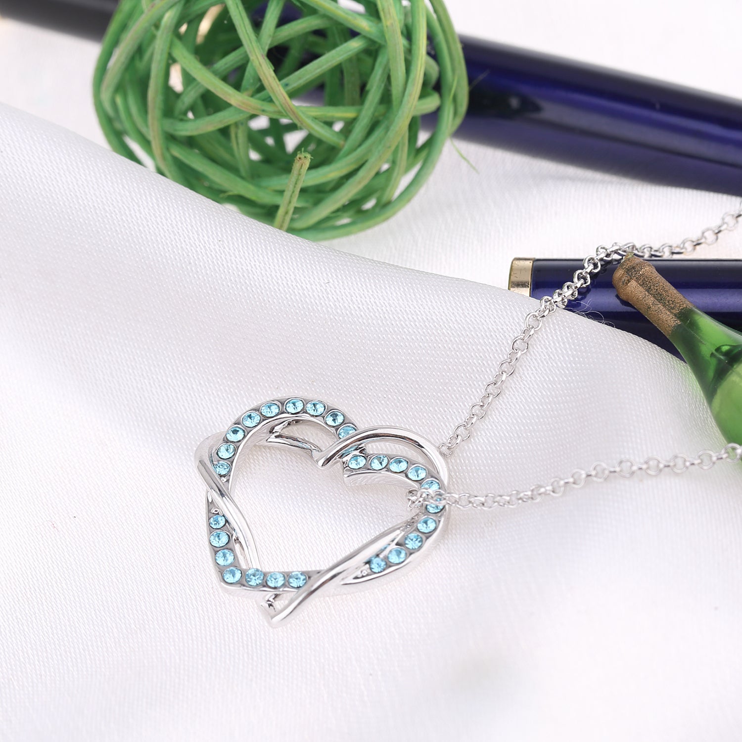 We are joint together Crystals Necklace