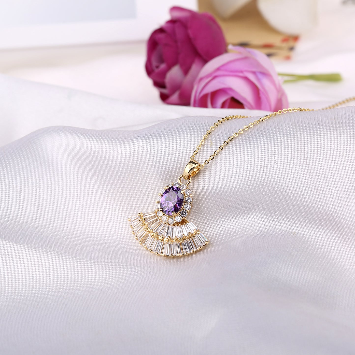Elsa and Anna Dance Dress Necklace