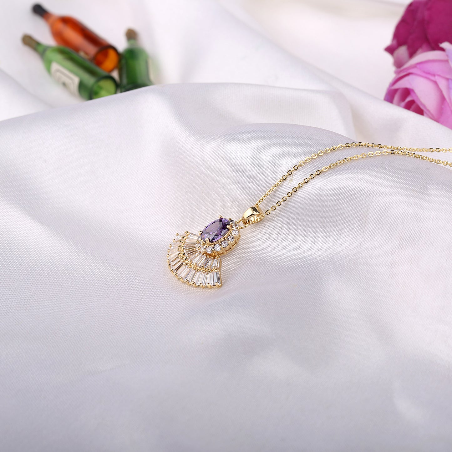 Elsa and Anna Dance Dress Necklace