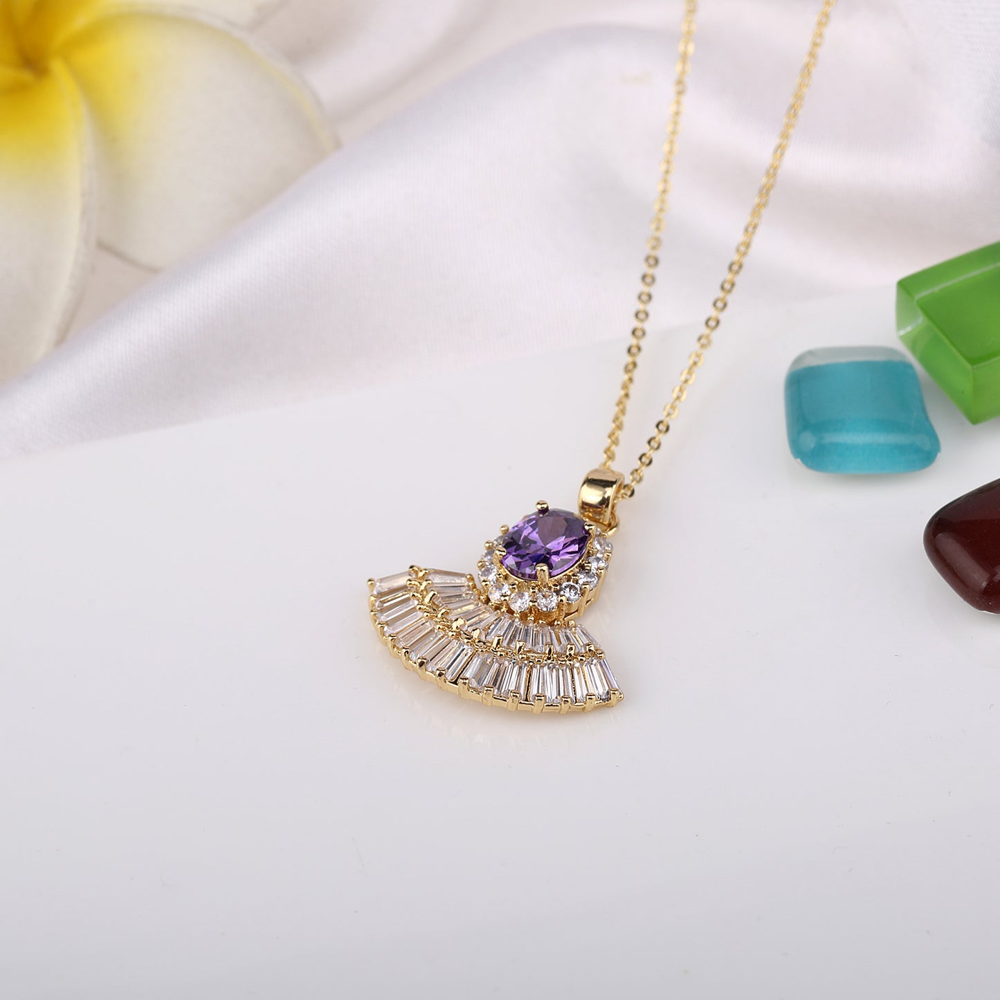 Elsa and Anna Dance Dress Necklace