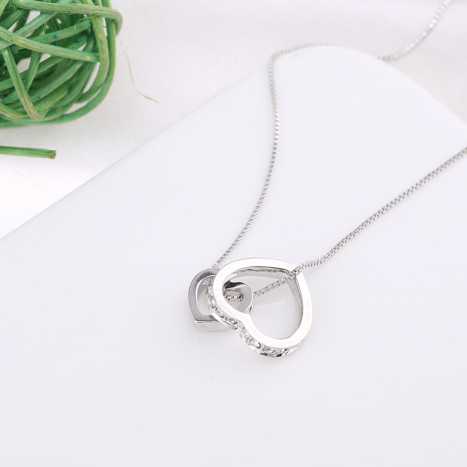 You are always in my heart Crystals Necklace