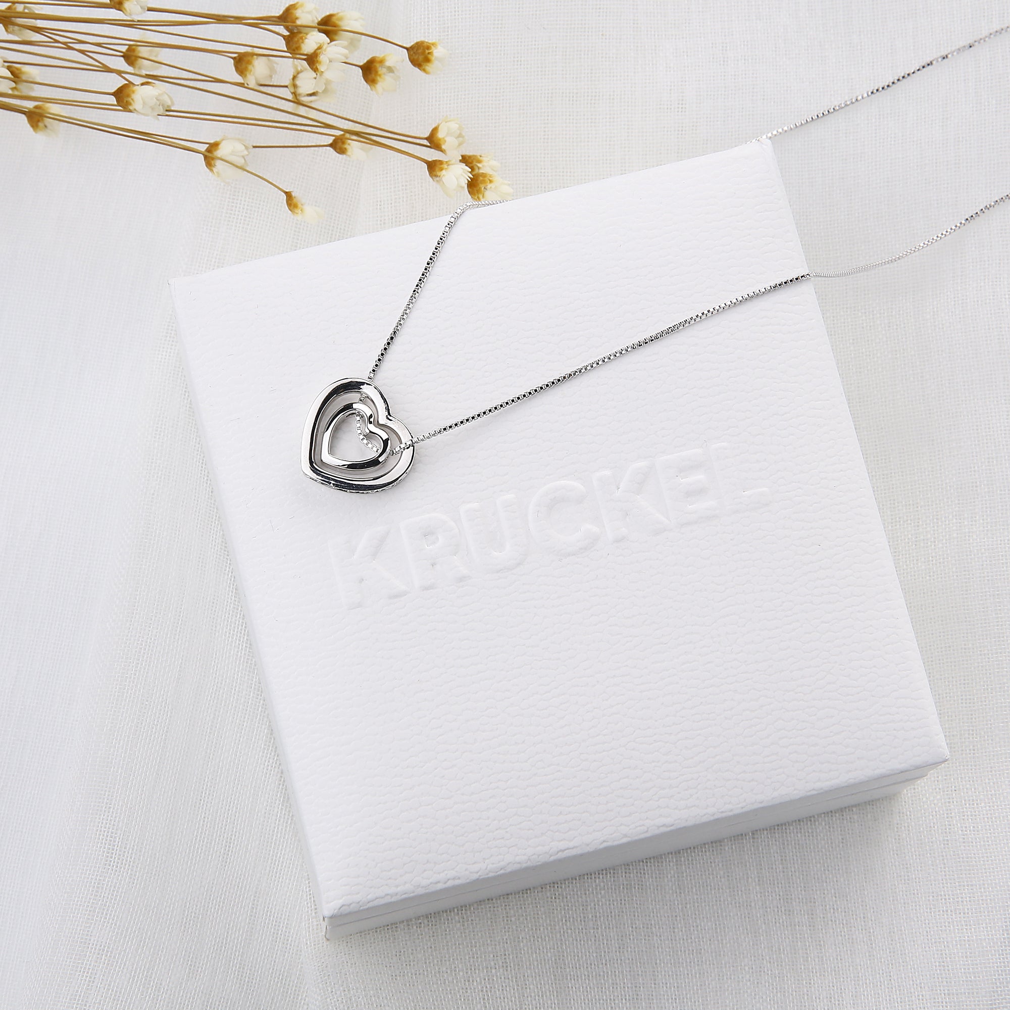 You are always in my heart Crystals Necklace