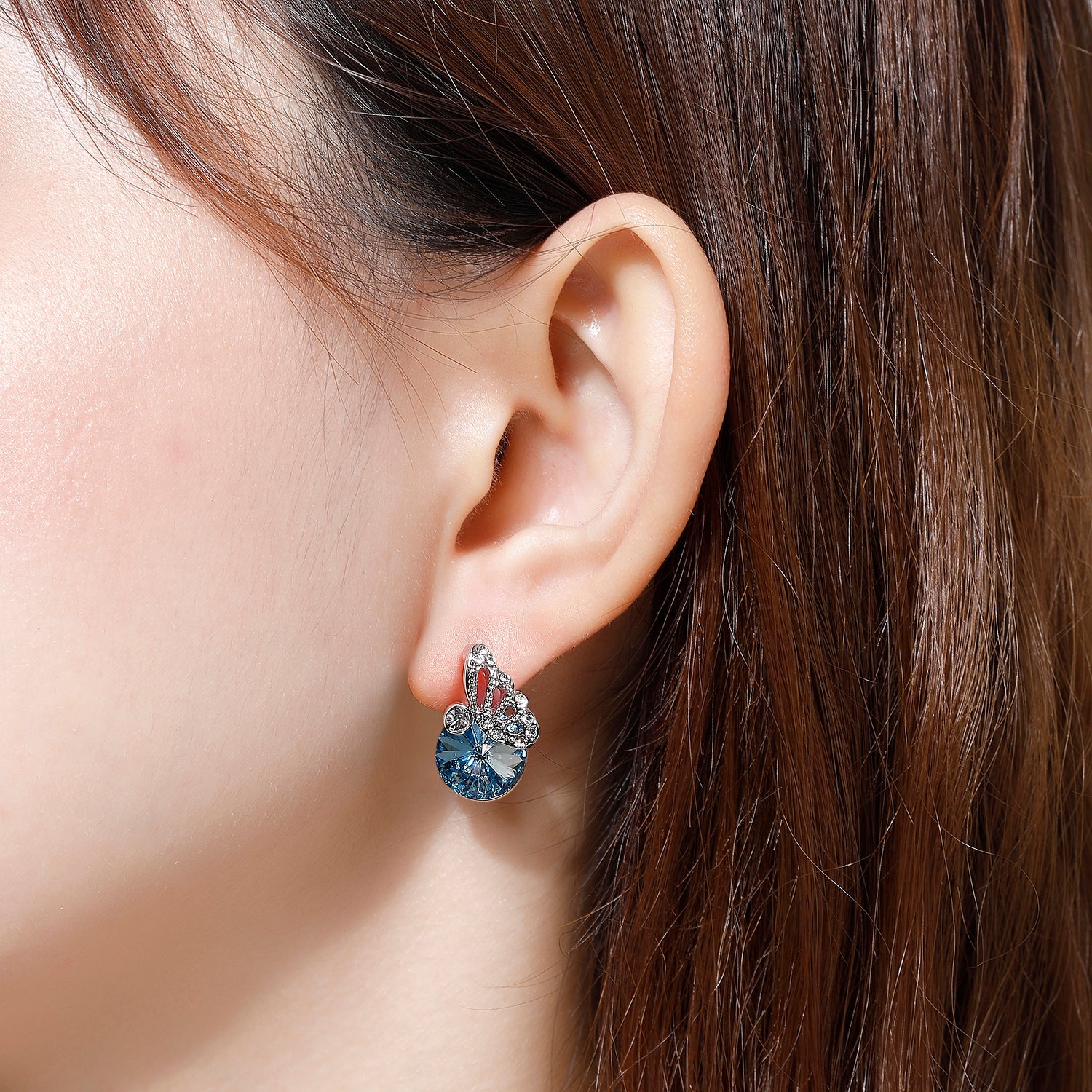 Sparkling Butterfly Swarovski Crystal S925 Earrings