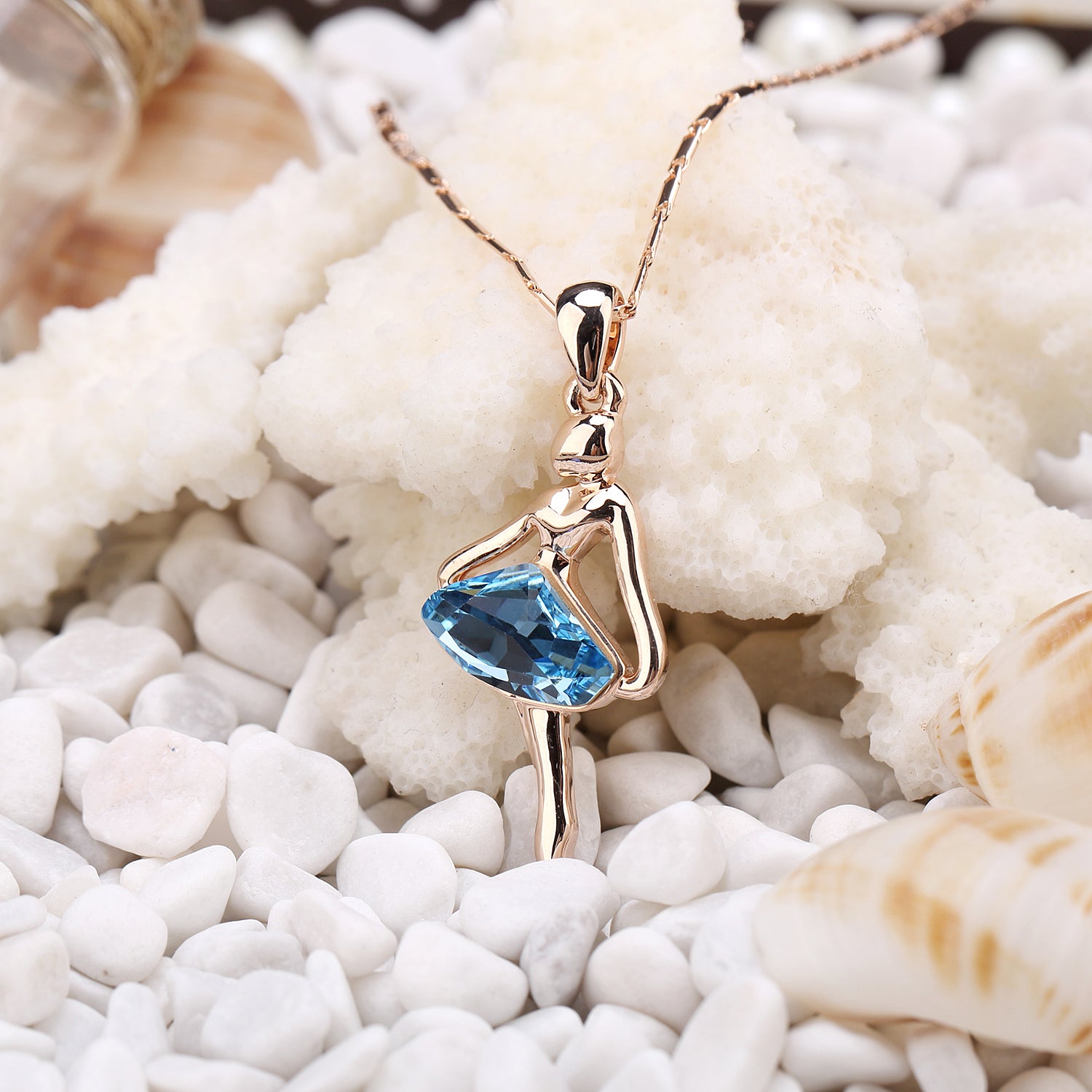 Kruckel; 5071020 Sparkling Ballet Tango Dance Necklace;