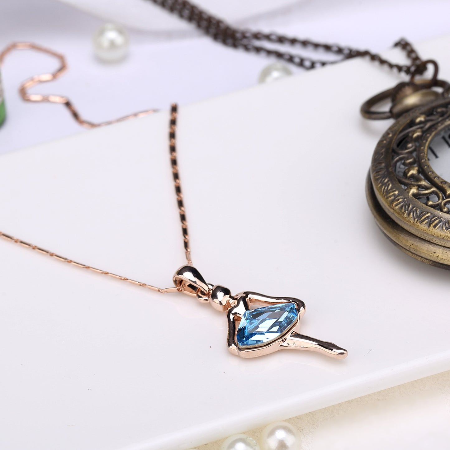 Kruckel; 5071020 Sparkling Ballet Tango Dance Necklace;