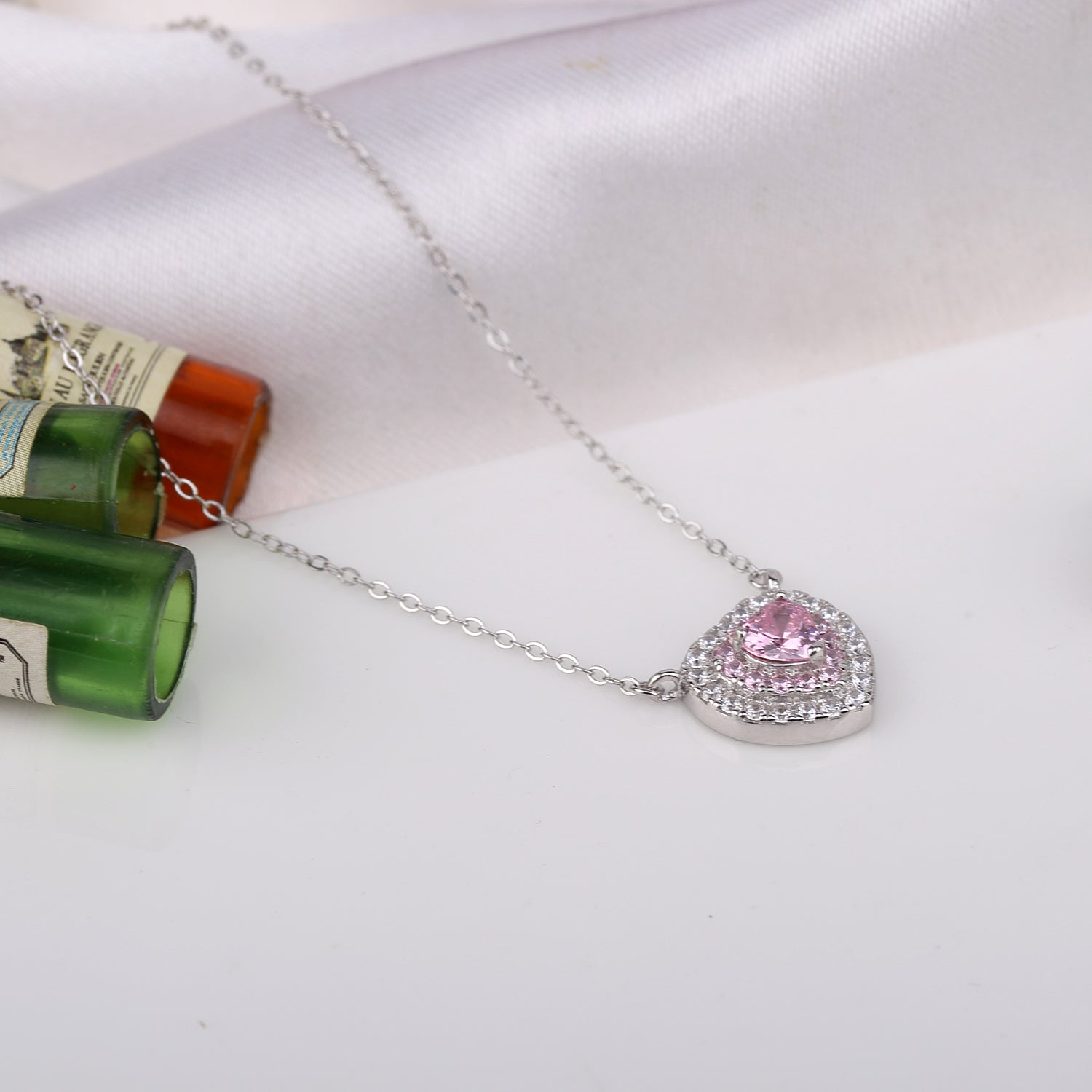 Kruckel; 5041074 Sparkling heart Necklace with Swarovski® Element crystal;