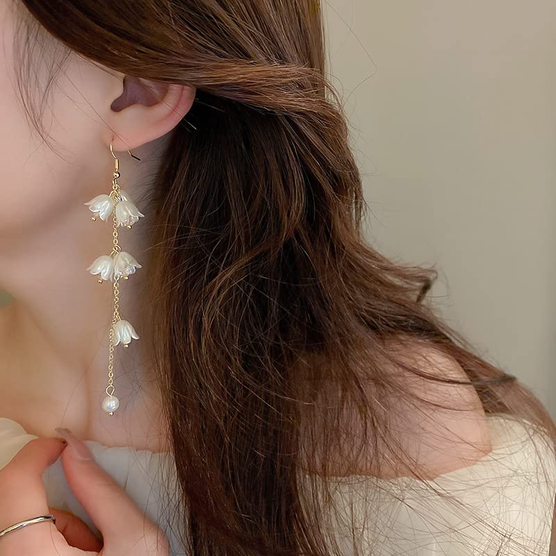 Kruckel Earrings for Women Trendy | Flower Dangle, Color your Christmas and Wear yours as a reminder of all the loved ones in your life, Great Gift for Woman to Make Her Feel the Love