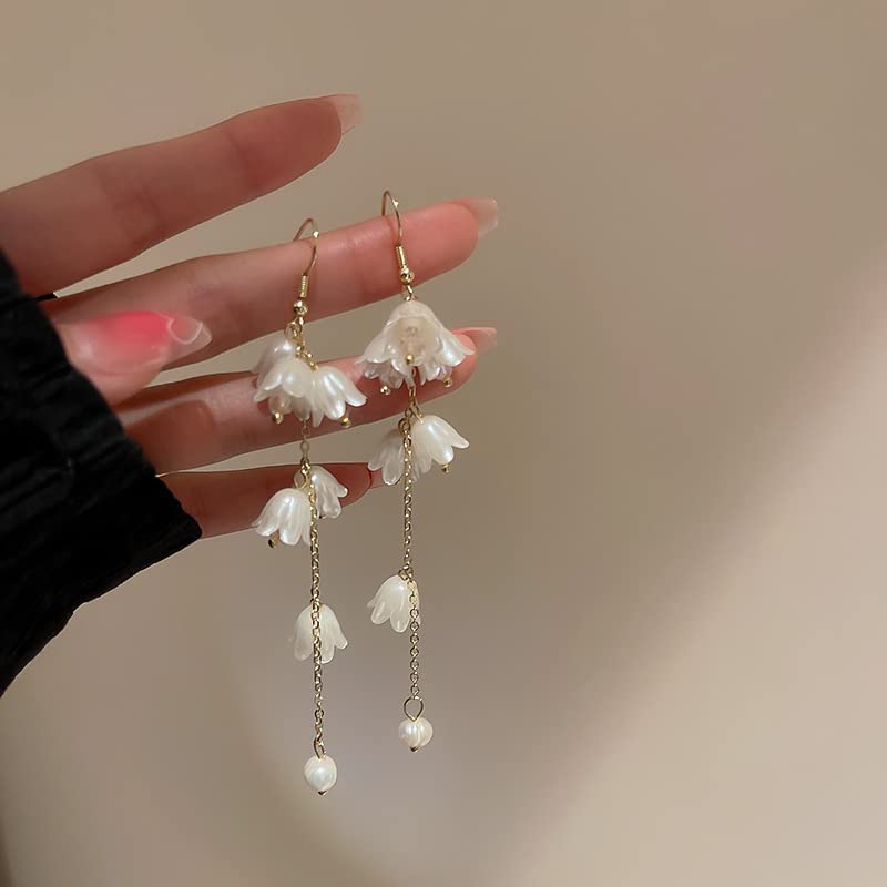 Kruckel Earrings for Women Trendy | Flower Dangle, Color your Christmas and Wear yours as a reminder of all the loved ones in your life, Great Gift for Woman to Make Her Feel the Love