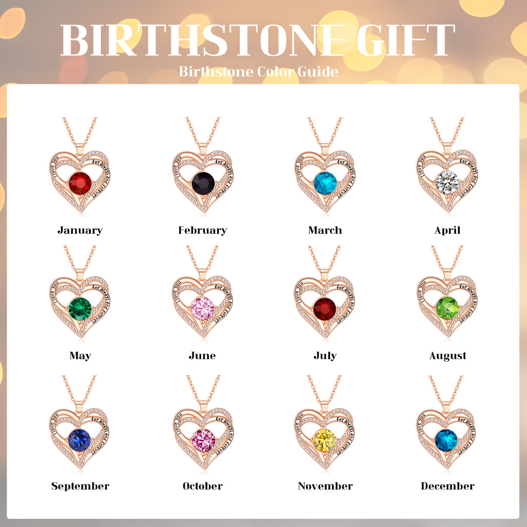 KRUCKEL April Birthstone Crystal Necklace – Elegant Lightweight Pendant for Women