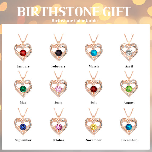 KRUCKEL April Birthstone Crystal Necklace – Elegant Lightweight Pendant for Women