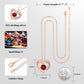 Kruckel July Birthstone Crystal Necklace for Women, Infinity Love Double Heart Pendant paved with Crystals and engraved with I love you for always and forever, Birthday Jewelry Gift for Her Mom Wife