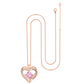 Kruckel October Birthstone Crystal Necklace for Women, Infinity Love Double Heart Pendant paved with Crystals and engraved with I love you for always and forever, Birthday Jewelry Gift for Her Mom Wife