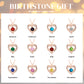 Kruckel October Birthstone Crystal Necklace for Women, Infinity Love Double Heart Pendant paved with Crystals and engraved with "I love you for always and forever", Birthday Jewelry Gift for Her Mom Wife