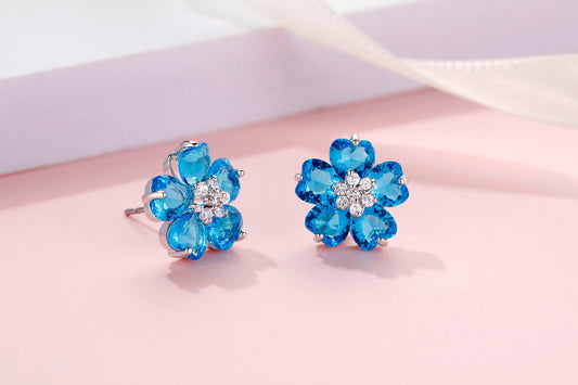 Kruckel You are Unique, always beautiful, full of joy, I love you with all my hearts earrings made with Zirconia