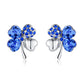 Kruckel Four leaf clover Lucky, joy, hope, faith, kindness, cheerful, confident, everyday is full of Love earrings made with Austrian crystals ¡V 7071010