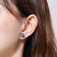 Kruckel Four leaf clover Lucky, joy, hope, faith, kindness, cheerful, confident, everyday is full of Love earrings made with Austrian crystals ¡V 7071010