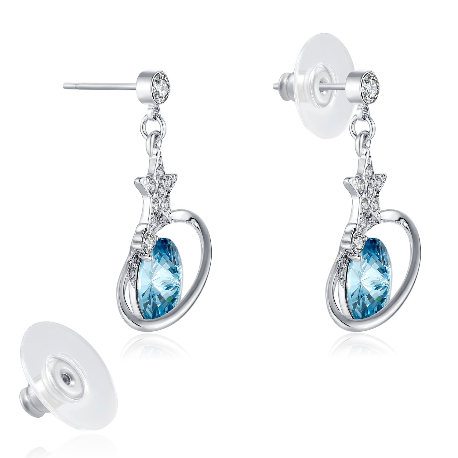 Kruckel Earrings for Women, Trendy, Cute, Elegant for Wedding Bridal Brides Valentine Gift Birthday Woman Mother Day, made with Austrian crystals