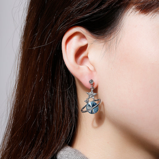 Kruckel Earrings for Women, Trendy, Cute, Elegant for Wedding Bridal Brides Valentine Gift Birthday Woman Mother Day, made with Austrian crystals