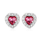 Kruckel I Love You Forever Austrian Crystal Earrings | Platinum Gold-Plated Pair for Women | Hypoallergenic Jewelry Gifts | Anniversary, Mother's Day, Valentine's