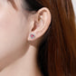 Kruckel I Love You Forever Austrian Crystal Earrings | Platinum Gold-Plated Pair for Women | Hypoallergenic Jewelry Gifts | Anniversary, Mother's Day, Valentine's