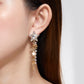 Kruckel Gold Dangle Earrings for Women, 3" Long Drop Earring, Sparkling Star Galaxy Design, Great for New Year Party Ball Wedding Anniversary Birthday Retirement Gift for Woman