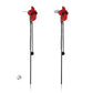 Kruckel New Year Earrings for Women Trendy Red Flower Black Dangle Earring Long Drop Stud Homecoming jewelry Wedding Bridal Birthday Retirement Valentine Gift for Woman with 925 Sterling Silver Post